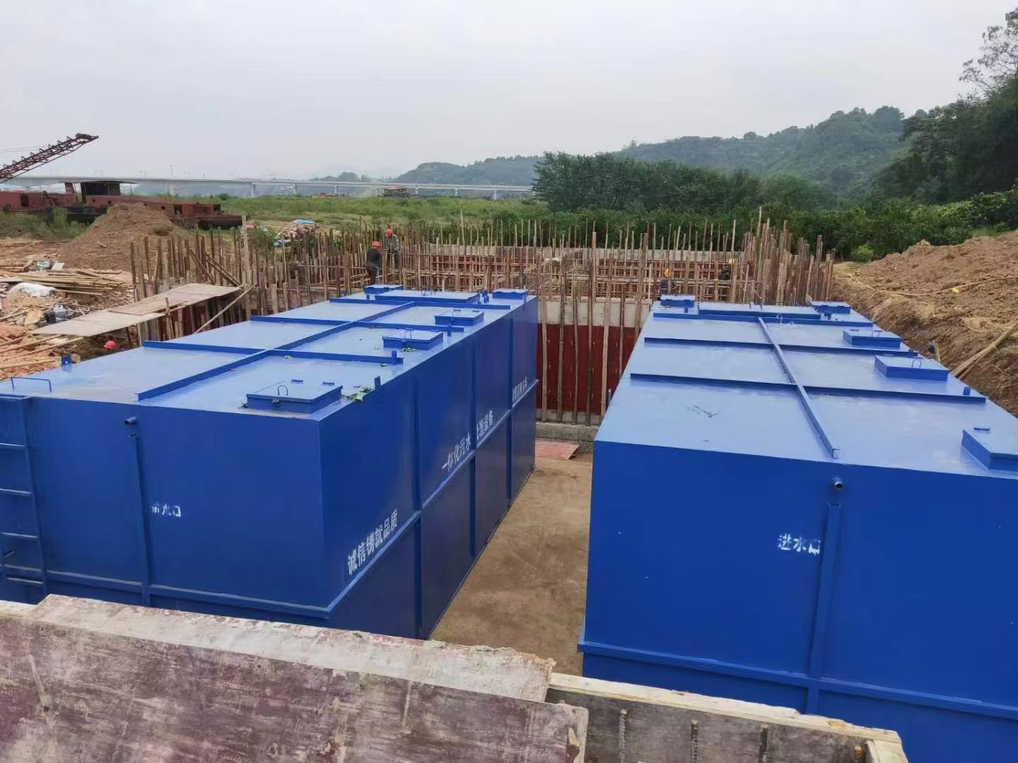 地埋式一体化污水处理设备全自动运行、出水稳定达标